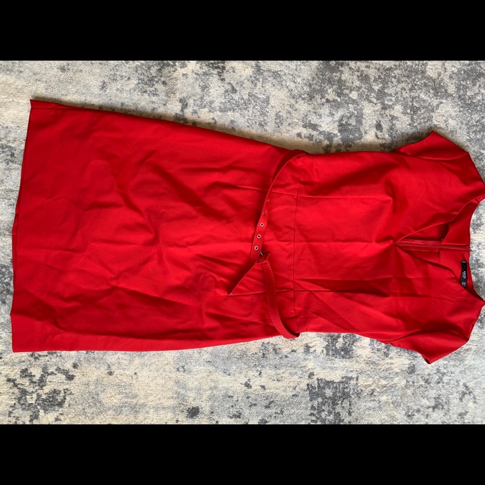 Mango belted pencil dress - never worn